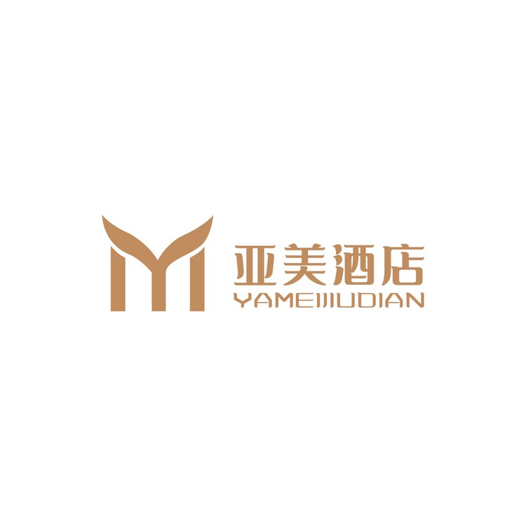 亚美酒店logo