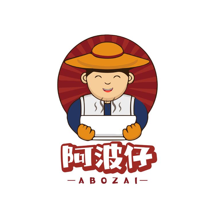 阿波仔卡通logo设计logo