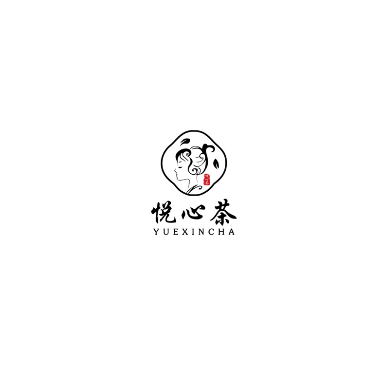 悦心茶logo