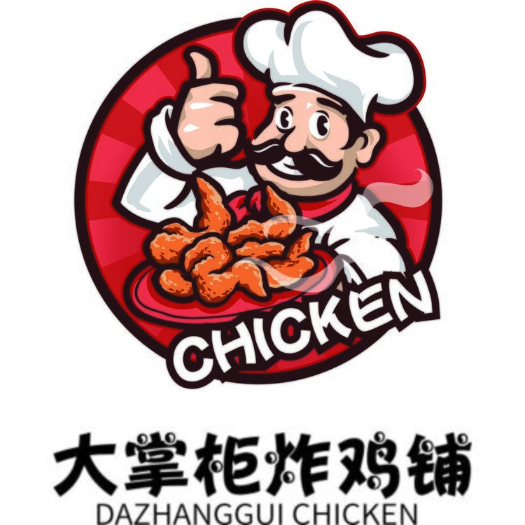 大掌柜炸鸡铺logo