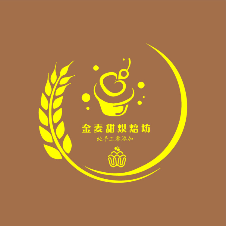 金麦甜烘焙坊logo