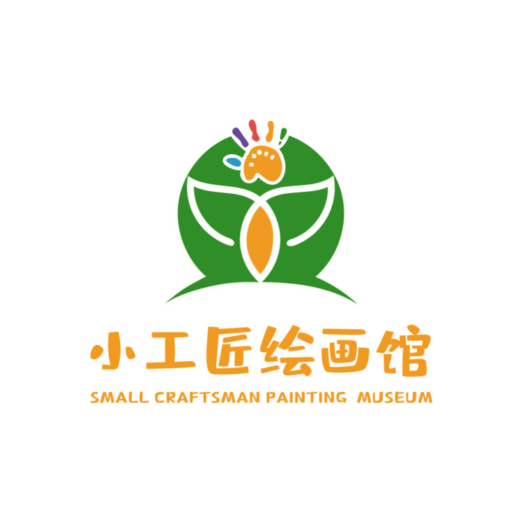 小工匠绘画馆logo